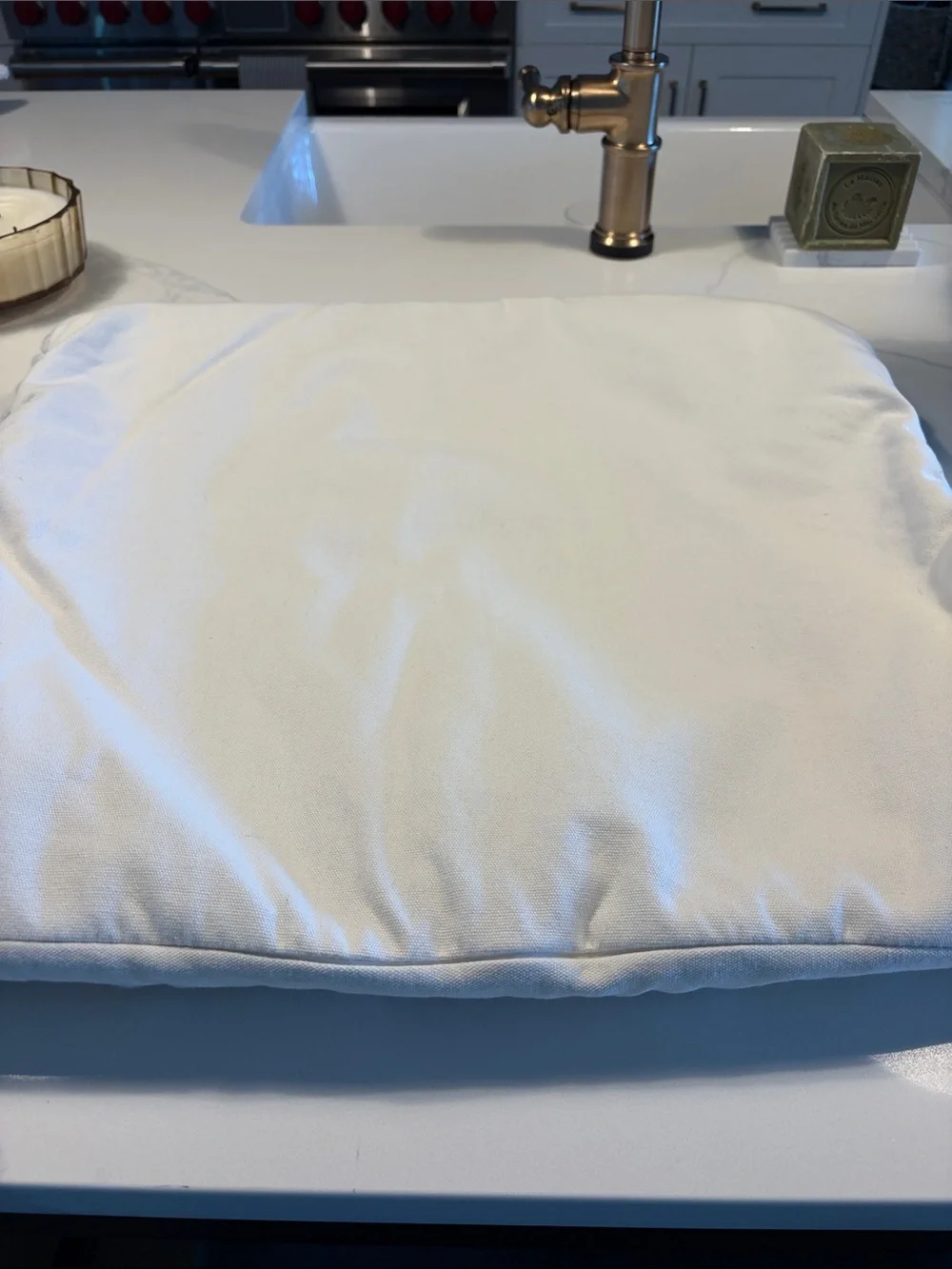 Pottery Barn Chunky Hand-Knit Cable Accent Pillow - Ivory